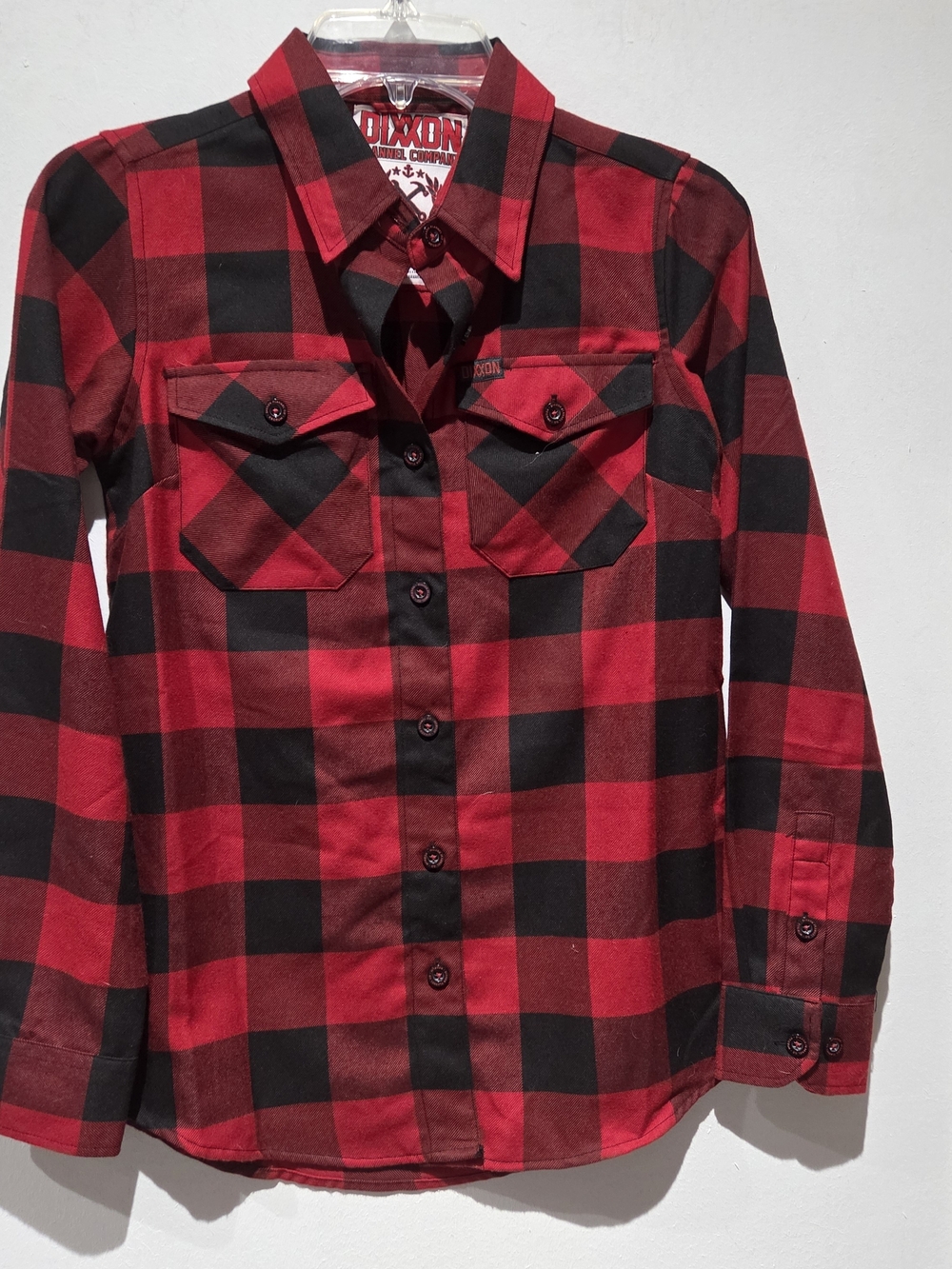 Dixxon Red & Black Plaid Button-Down Shirt